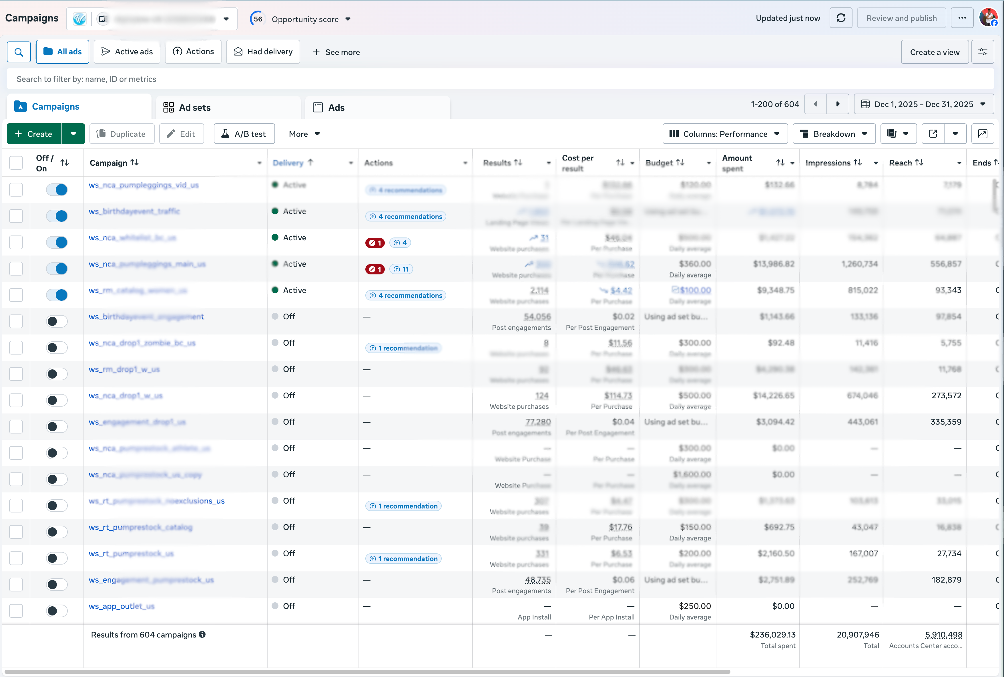 Account Structure Diagram